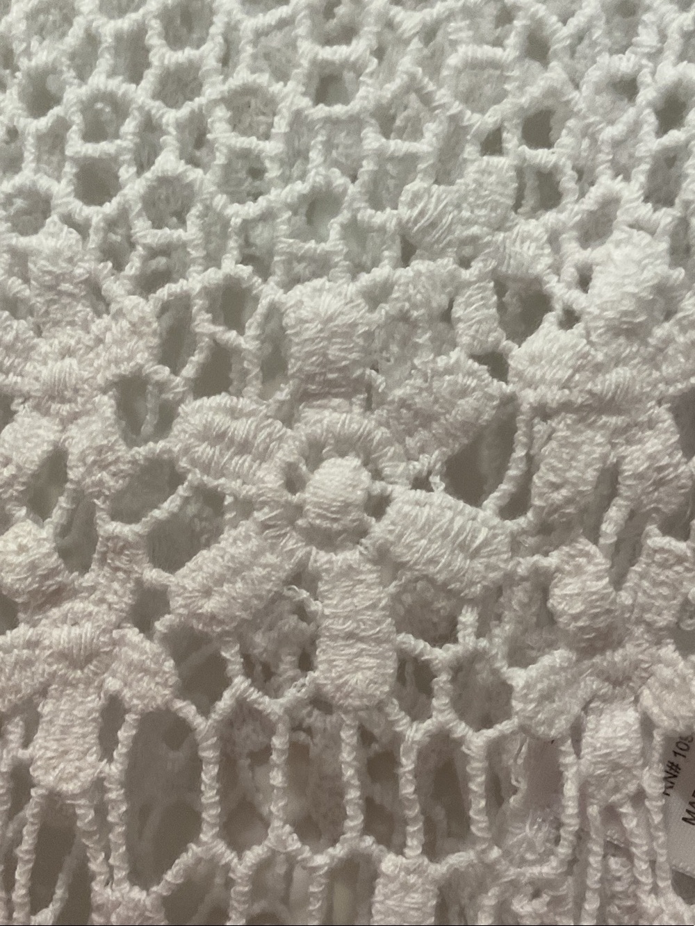 Rabbit Rabbit Rabbit White Crochet Swim Coverup Cardigan - Picture 3 of 6